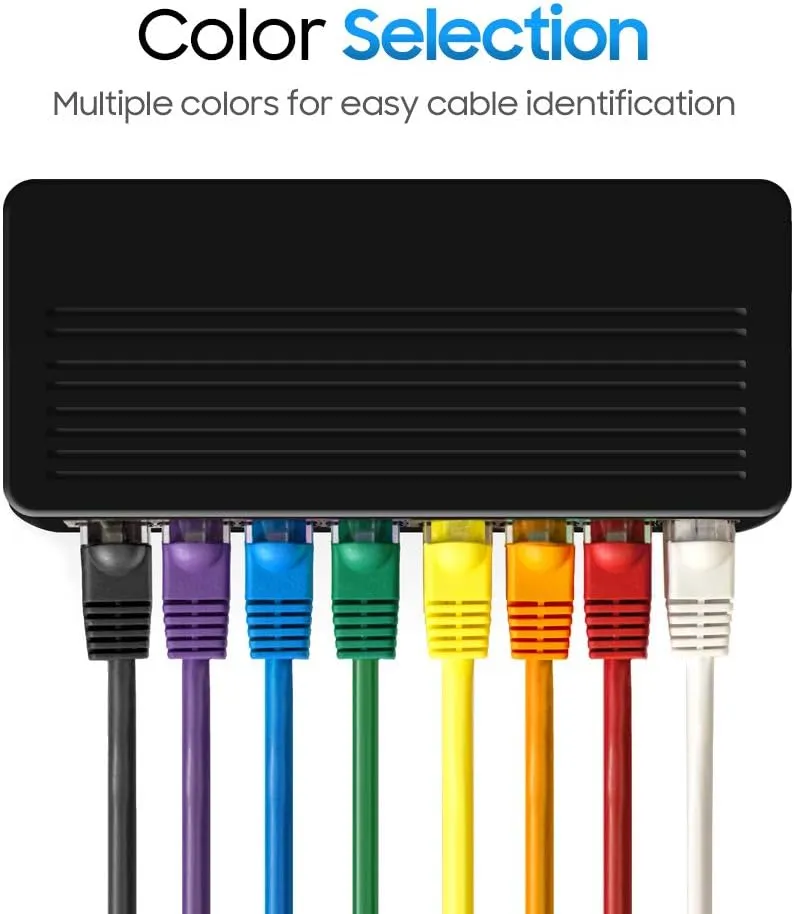 Cmple - Cat5e Ethernet Cable 25 ft, 350 MHz UTP Cat 5e Ethernet Patch Cable, 1Gbps Network LAN Cable, RJ45 Connectors, Compatible with PC, Laptop, Modem, Router, HDTV, Gaming Console - Yellow