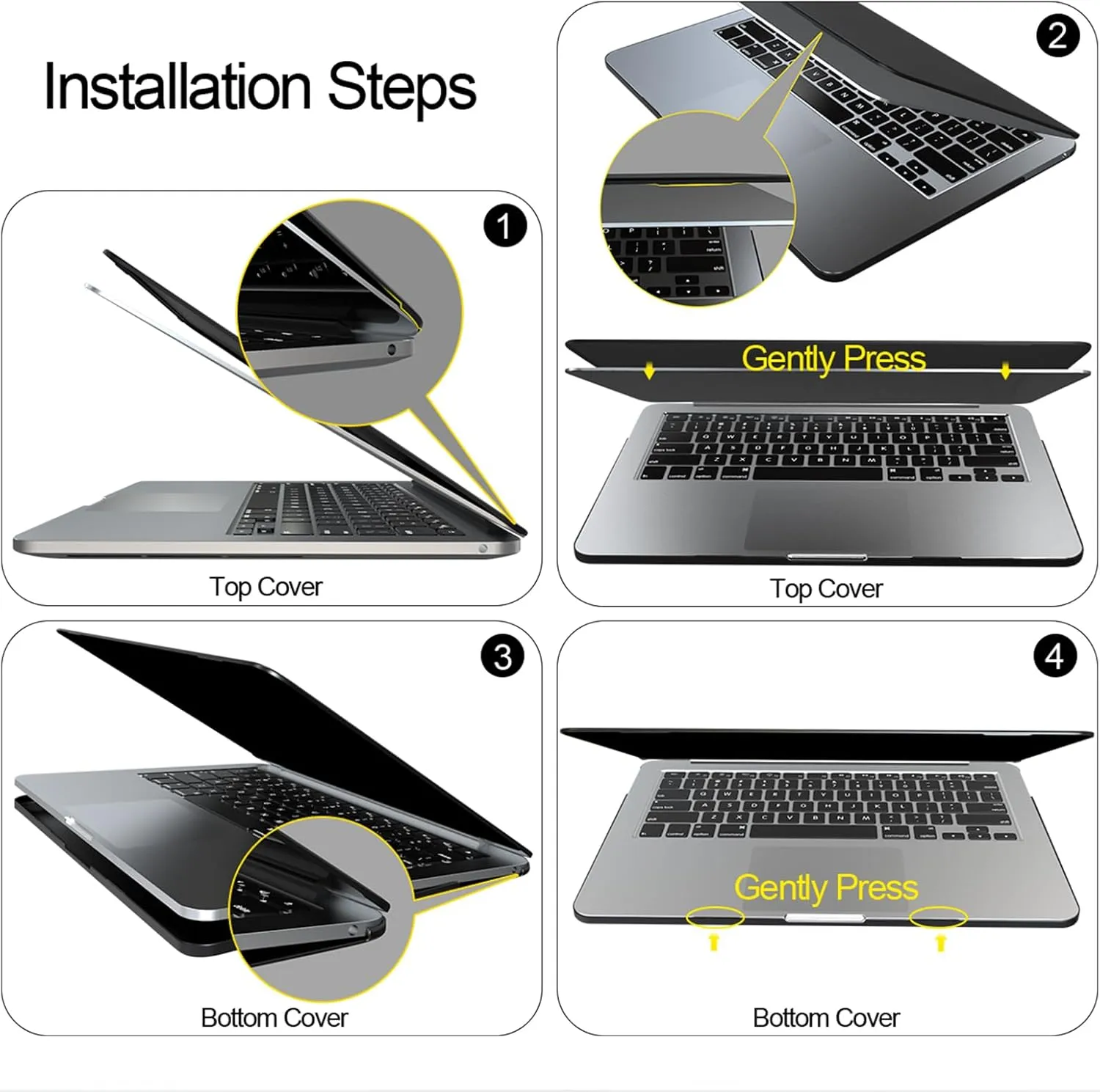 Compatible with MacBook Air 15-inch Case 2023 Release A2941 M2 Chip, Hard Shell Laptop Sleeve with Keyboard Cover & Dust Plugs -marble-13