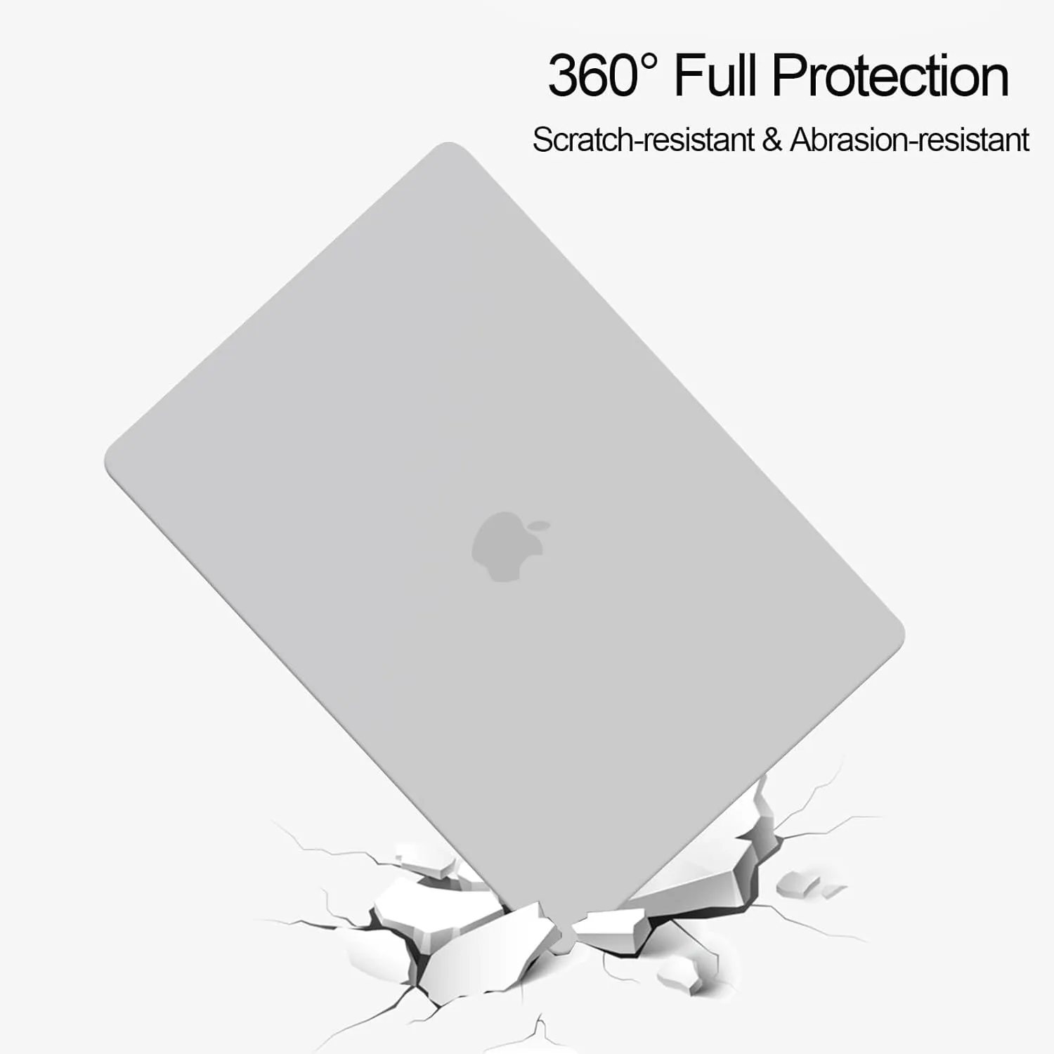 Compatible with MacBook Air 15-inch Case 2023 Release A2941 M2 Chip, Hard Shell Laptop Sleeve with Keyboard Cover & Dust Plugs- Transparent