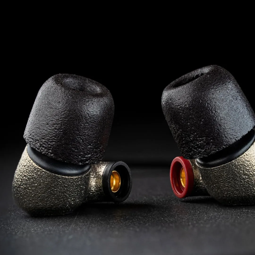 Comply 200 Core Series | Memory Foam Replacement IEM Ear Tips for Sennheiser, Bang Olufsen, Sony & More | Superior Noise Isolation, Ultimate Comfort, Secure Fit | TechDefender, Black, Medium (3 Pairs)