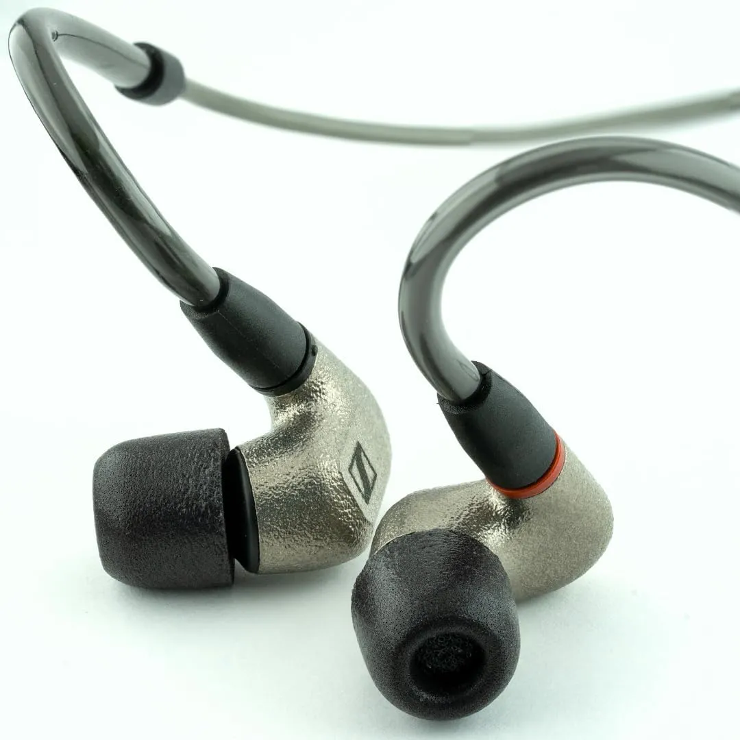Comply 200 Core Series | Memory Foam Replacement IEM Ear Tips for Sennheiser, Bang Olufsen, Sony & More | Superior Noise Isolation, Ultimate Comfort, Secure Fit | TechDefender, Black, Medium (3 Pairs)