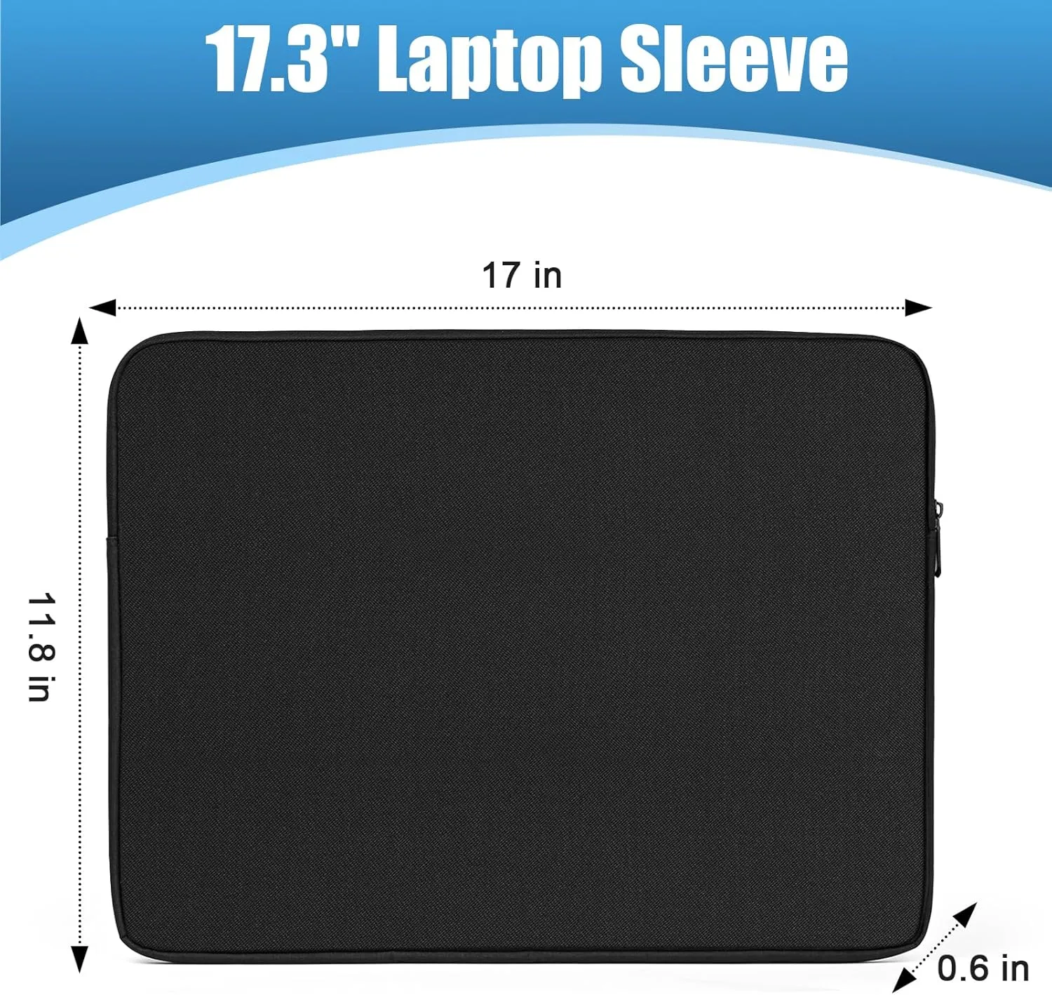Ctemnpho 17.3" Portable Monitor Case, Storage Bag with Pocket Zipper for 17.3" Monitor, Laptop Notebook Computer Gaming Display Protective Travel Cover