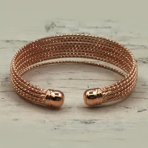 Delicate open rope style bangle