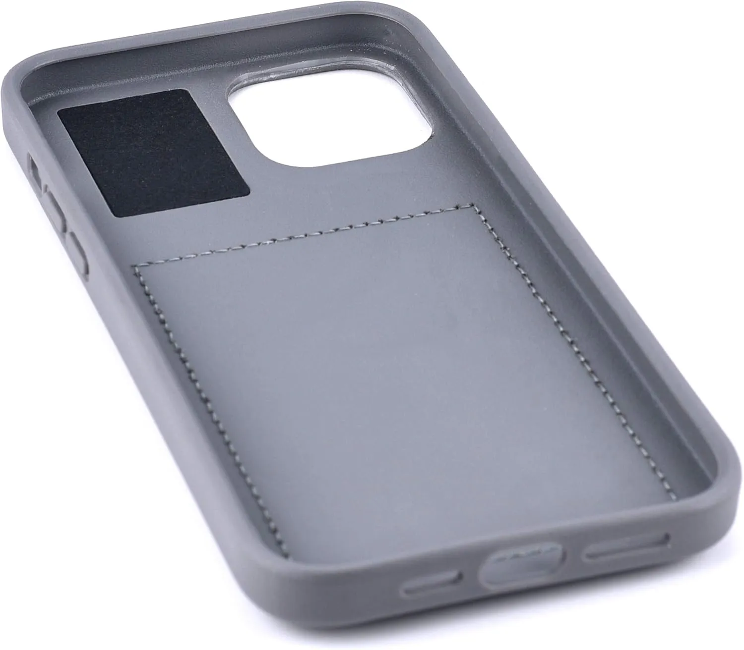 Dockem BIO Wallet Case for iPhone 12 Pro Max: Sensible Materials, Magnetic Mounting & 2 Credit Card Holder Slots (6.7" M2B, Grey and Black, R2)