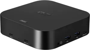 Docking Station 3 Monitors USB C, 13-in-1, Triple Display-4K HDMI & DisplayPort Dual Monitors, 5Gbps USB-C/A Data Transfer, 100W Laptop-Charging, Gigabit Ethernet, Audio, Black