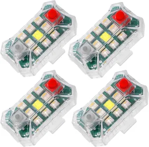 Drone Waterproof Mini Strobe Light, Anti-Collision Light, Rechargeable Drone Lights for Night Flying for DJI Neo/Avata 2/Air 3S/Mini 4 Pro/Mini 4K/Most RC Drone Accessories (4PCS)