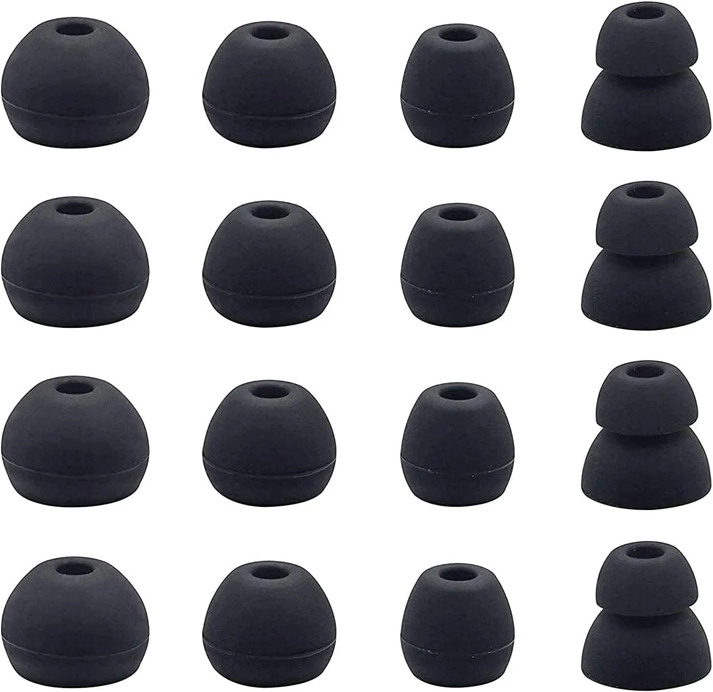 Ear Tips Compatible with Beats Flex, Replacement Ear Buds Ear Cap Ear Plug Eartips for Beat s Flex Wireless Earbuds, 8 Pairs, Black