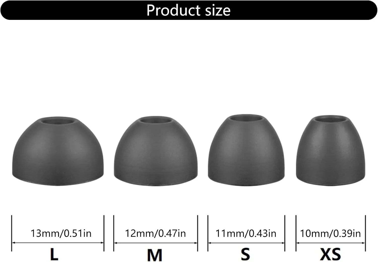 Ear Tips,Eartips Silicone Replacement Ear Plugs Soft Silicone Ear Buds for Xiami in Ear Headphones