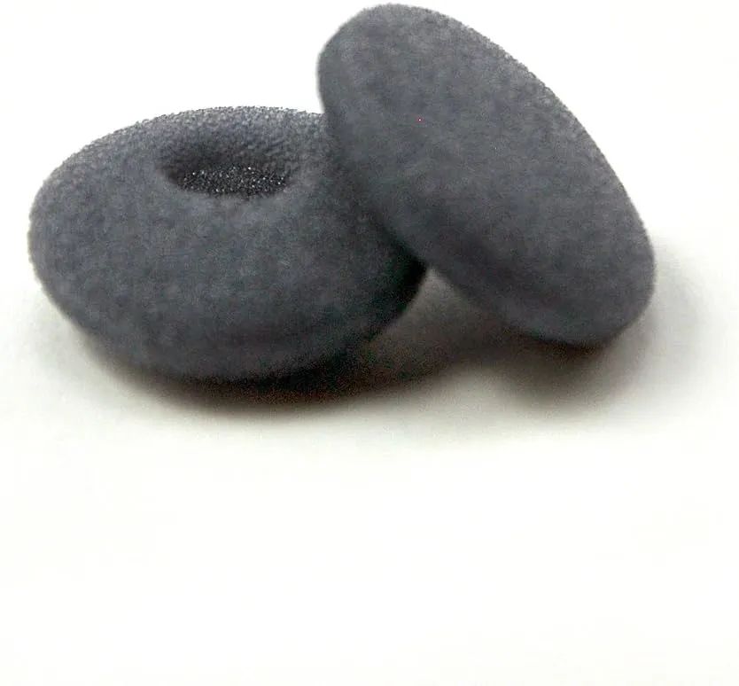 Earbud Covers 12 Pairs Replacement Foam Earphone Covers with Separate Packaging for in Ear Earbuds (Grey)