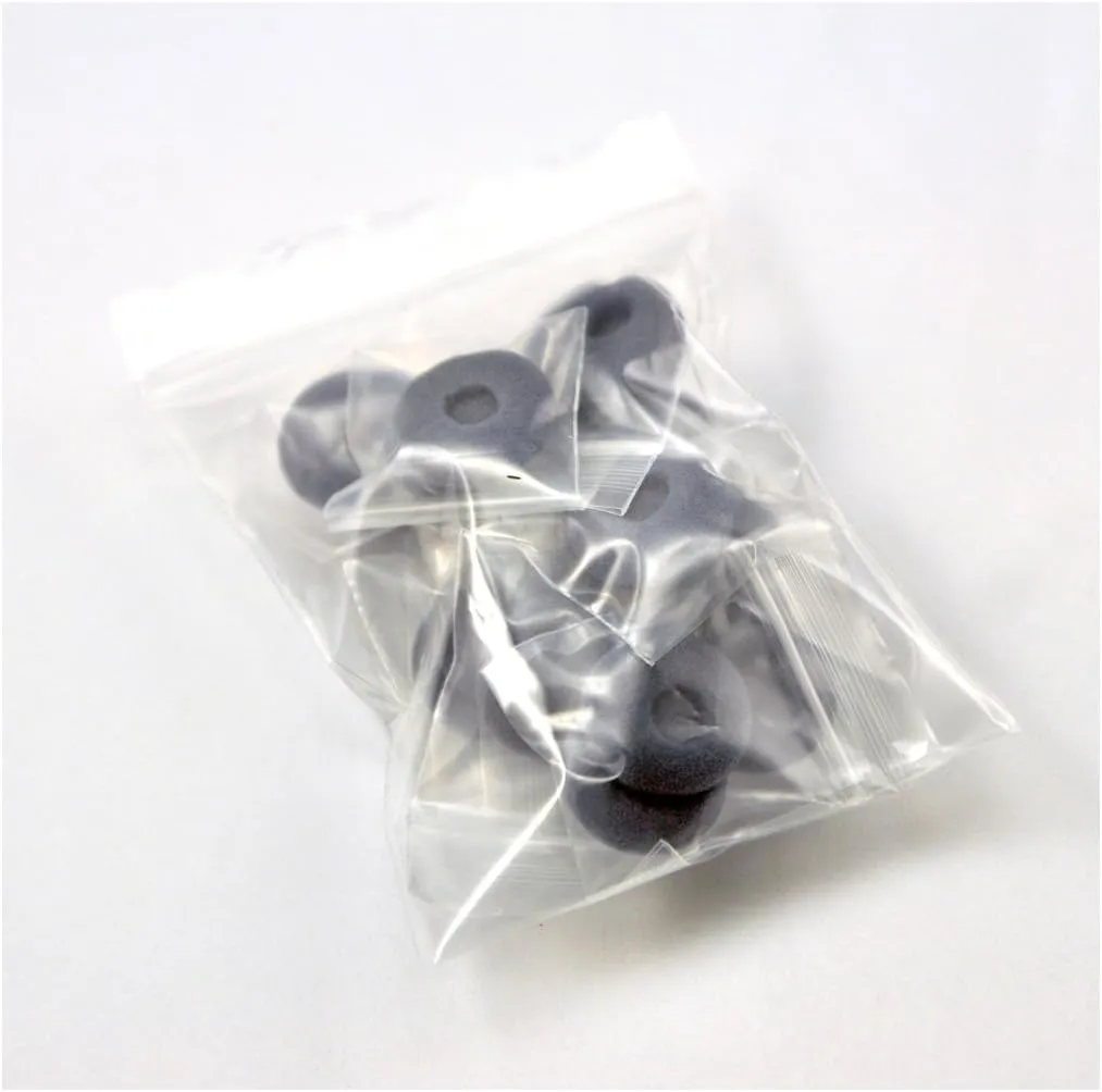 Earbud Covers 12 Pairs Replacement Foam Earphone Covers with Separate Packaging for in Ear Earbuds (Grey)