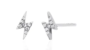 EF Collection Mini Lightening Bolt Earrings