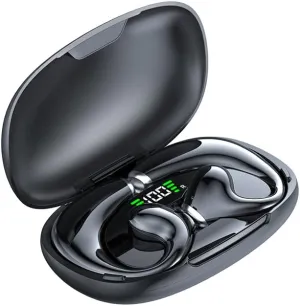 ElecSmart JR02 Wireless Earbuds Bluetooth Headphones 40hrs Playback IPX4 Waterproof Ear Buds Over-Ear Earphones, for Sports/Workout/Gym/Running Black (Black)