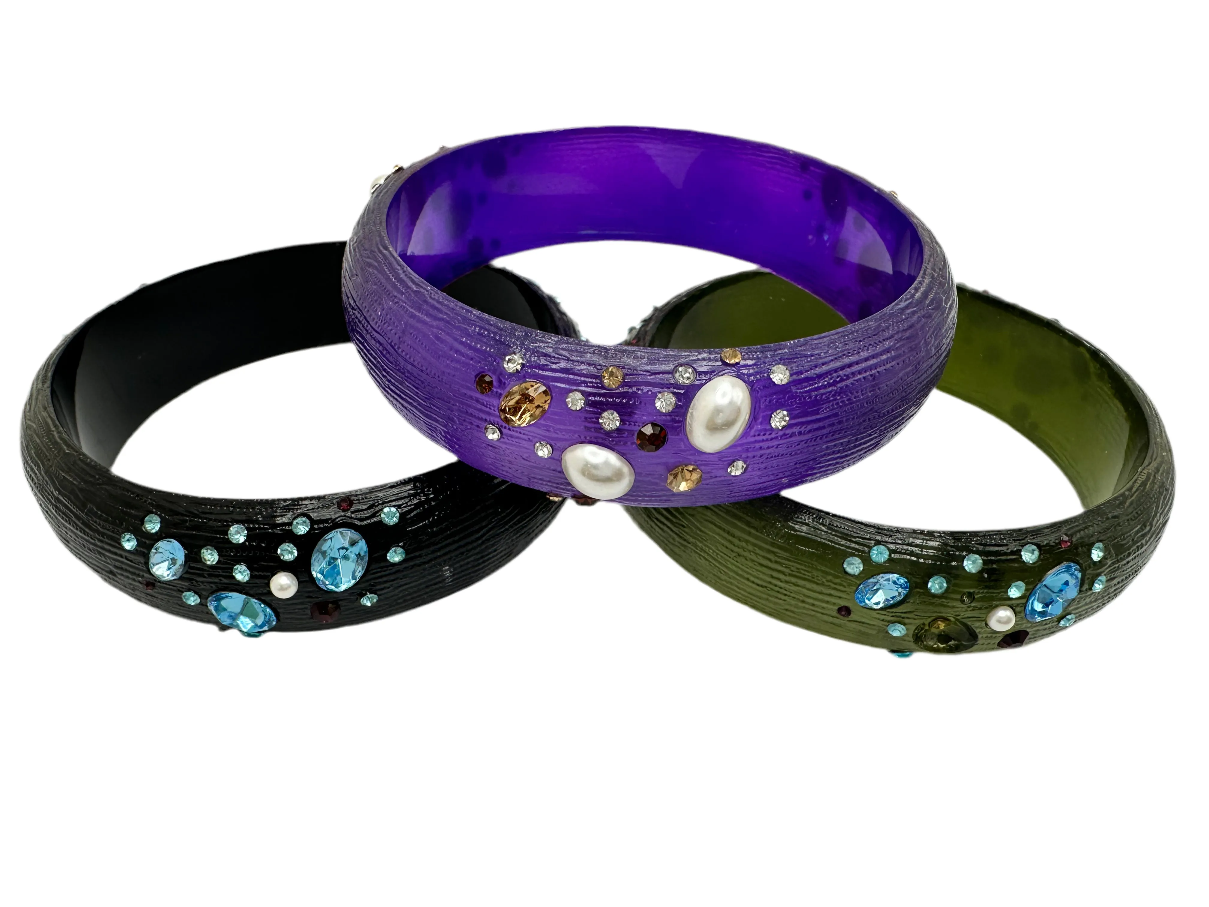 Embellished Lucite Bangle