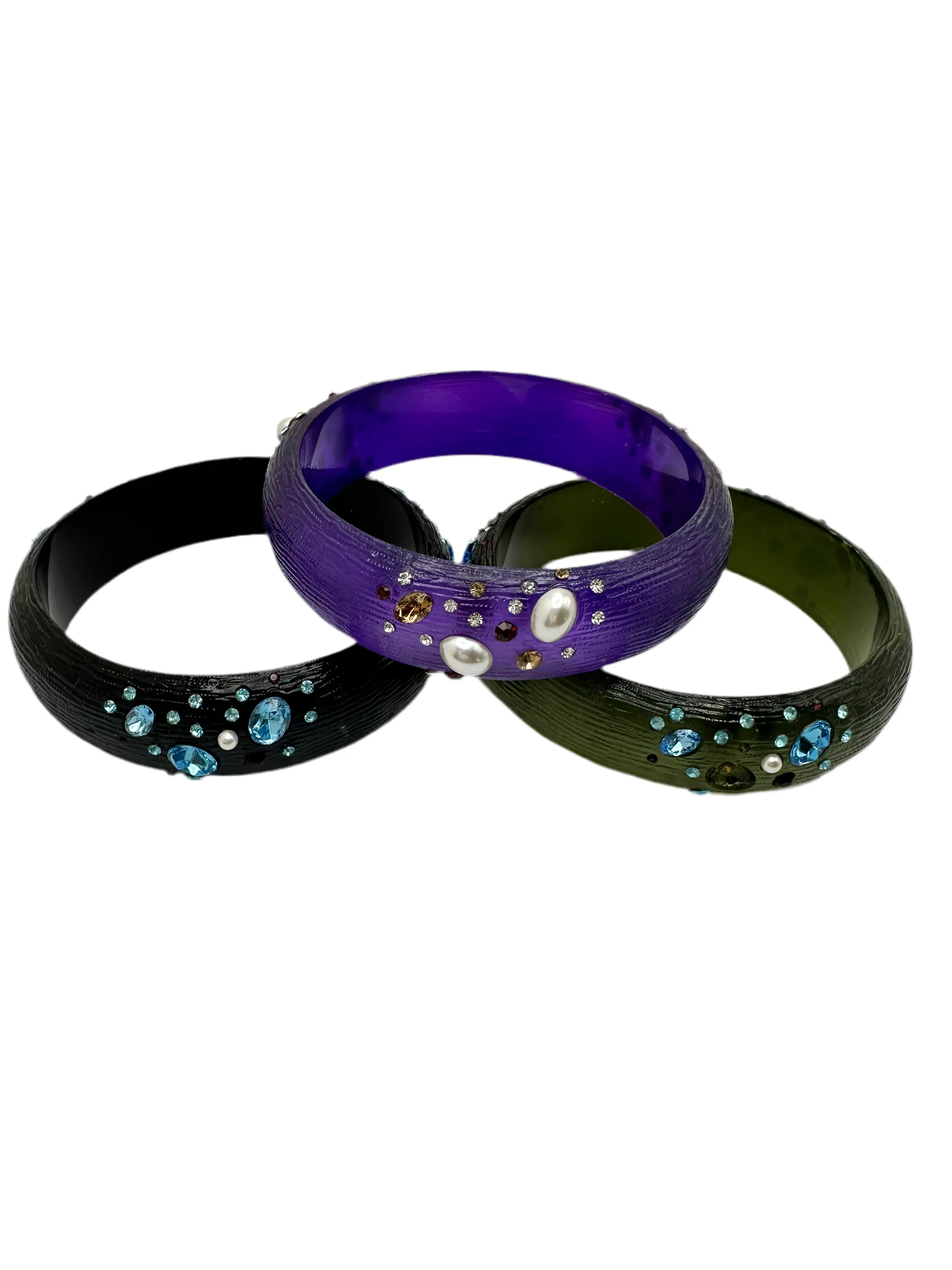 Embellished Lucite Bangle
