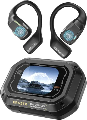 ERAZER XP6 Translation Earbuds Real Time AI Language Translator Earbuds Over The Ear Earbuds Touch Screen for 135 Languages Two-Way Translation Device fit iOS & Android for Travel Business Learning