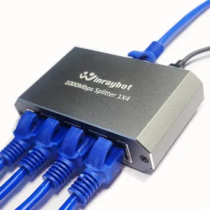Ethernet Splitter, ethernet hub 4 Port gigabit,Ethernet Splitter 1 to 4,Network hub,Internet Switch 4 Port,netgear Switch (4 Devices Working simultaneously with Gigabit Network)