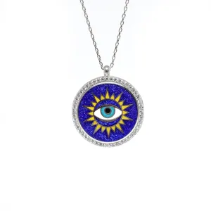 Evil Eye Coin Necklace