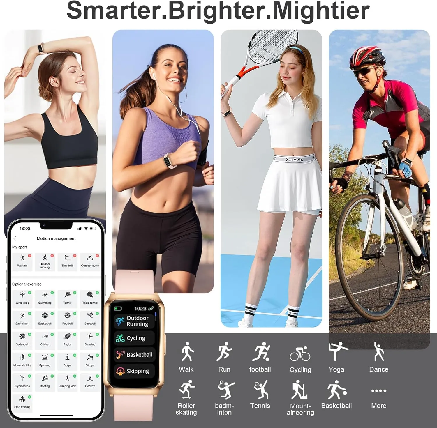 GADIXY Fitness Tracker,Smart Watch with 24/7 Heart Rate/Step/Calories,Activity Tracker,Aluminium Case,Blood Oxygen Sleep Monitor Health Tracker,IP68 Fitness Watches for Women Android&iOS Gold Pink