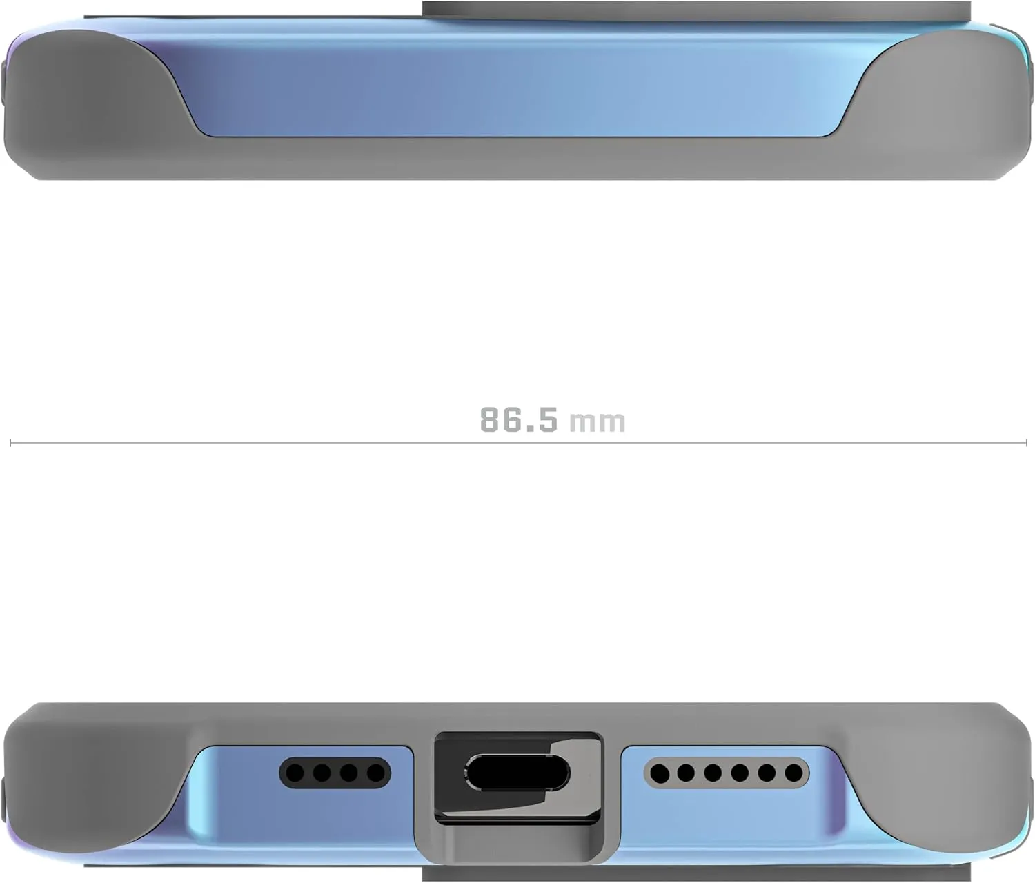 Ghostek Atomic Slim iPhone 16 Pro Max Case, Compatible with Apple MagSafe Accessories, Aluminum Metal Bumper, Shockproof Drop Protection (6.9 Inch, Prismatic)