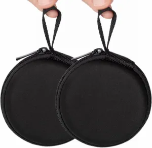 Ginsco 2 Pcs Mini-Portable Hard Shell Earbuds Case for Apple EarPods Headphones USB-C Wired Ear Buds, for Samsung Galaxy Wired Earbuds, for JBL Endurance Run 2, Travel Case for Earphones and Earplugs