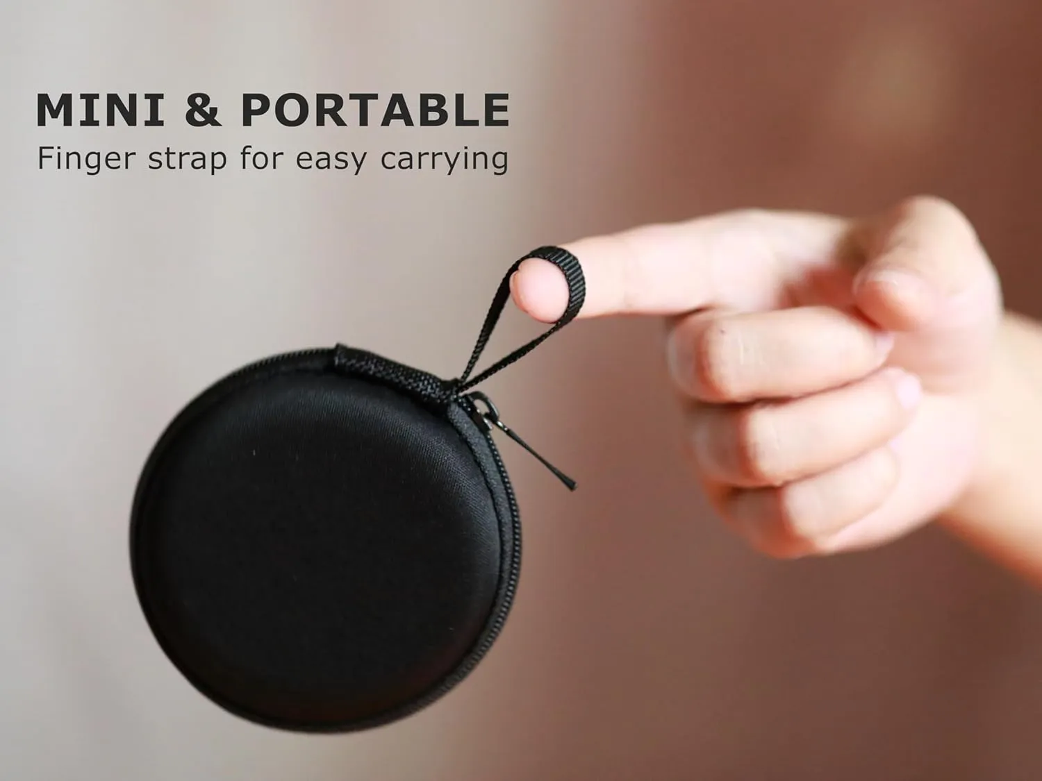 Ginsco Mini-Portable Hard Shell Earbuds Case for Apple EarPods Headphones USB-C Wired Ear Buds, for Samsung Galaxy Wired Earbuds, for JBL Endurance Run 2, Travel Case for Earphones and Earplugs