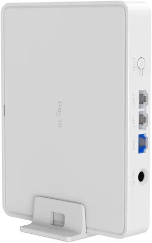 GL.iNet GL-B3000 (Marble) Wireless WiFi 6 Router with Wall-Mountable Photo Frame, Dual-Band AX3000, OpenVPN & WireGuard, Bark & AdGuard Home Parental Controls, OpenWrt, 3 Gigabit Ethernet Ports
