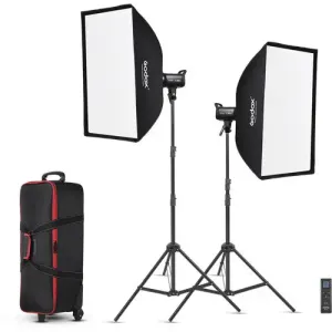 Godox SL100Bi 2-Light Bi-Colour LED Video Light Kit