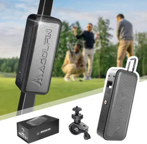 Golf Cart Speaker, 5000mAh Magnetic Speaker for Golf Cart with 30W Premium Sound, Bicycle Mount, Hook Design, IPX7 Waterproof Golf Cart Accessories, Ideal Golf Gifts for Men - Black