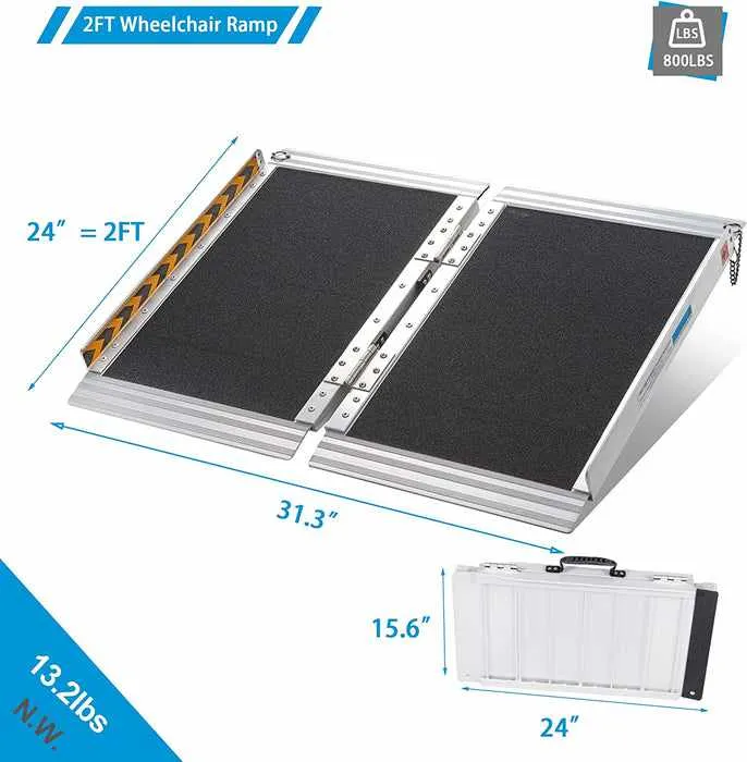 Heavy Duty Portable Temporary Home Wheelchair Stair Ramp