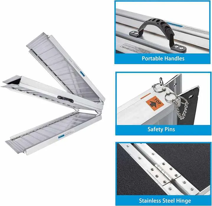 Heavy Duty Portable Temporary Home Wheelchair Stair Ramp