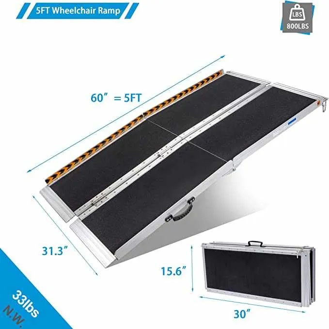 Heavy Duty Portable Temporary Home Wheelchair Stair Ramp