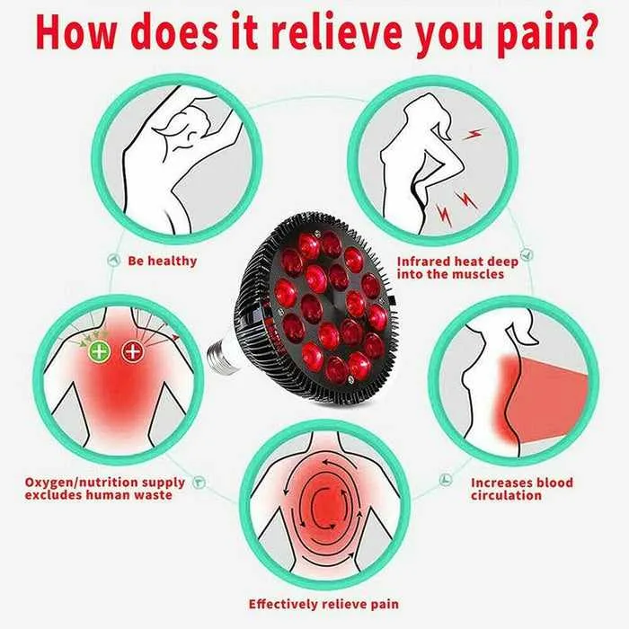 Home LED Near Infrared Red Lights Therapy Lamp