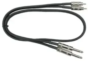 Hosa Unbalanced Dual 1/4" Male to Dual RCA Male with Metal Connectors - 15ft