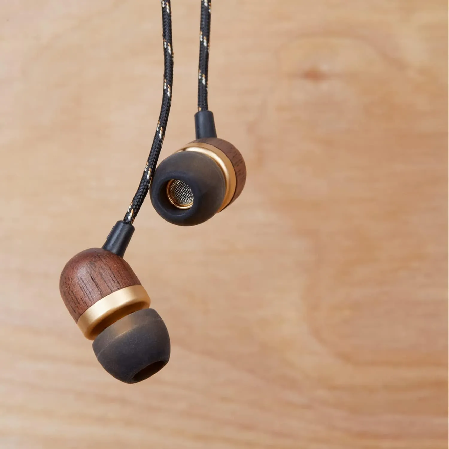 House of Marley Smile Jamaica: Wired Earphones with Microphone, Noise Isolating Design, and Sustainable Materials, Brass