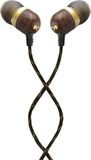 House of Marley Smile Jamaica: Wired Earphones with Microphone, Noise Isolating Design, and Sustainable Materials, Brass
