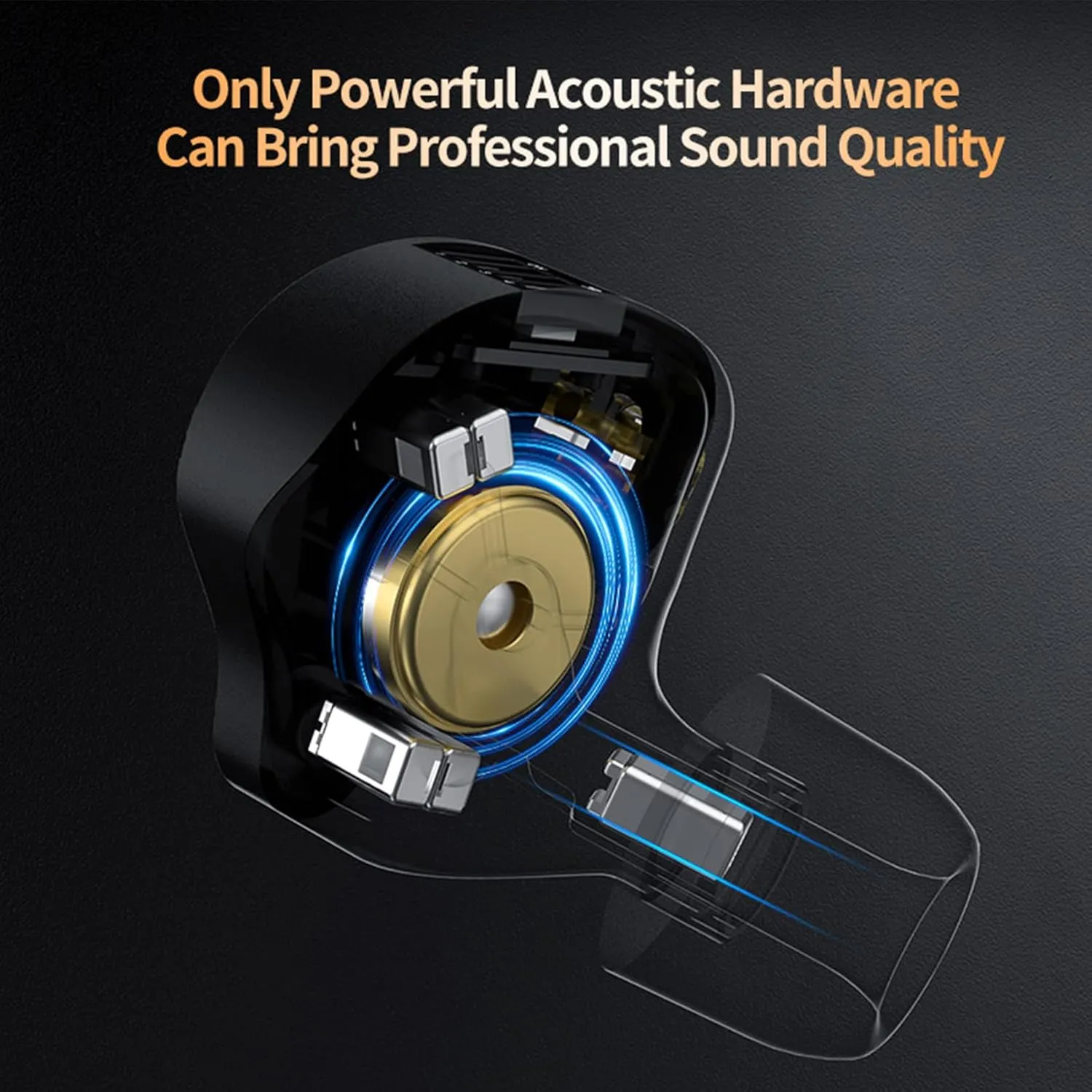 in Ear Monitor IEM Headphones,KZ ZS12 PRO X 1DD 5BA Hybrid Wired Gaming Earbuds,KZ Earbuds Earphones,Best in Ear Headphones with 2PIN Cable for Audiophile (Dark Black,Tunable Version, NO Microphone)