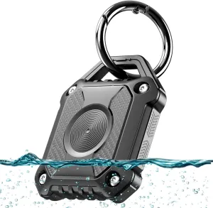 IPX8 Waterproof Airtag Holder,Apple Airtag Keychain,Hard TPU Airtag Case, 360 Full Protection Air Tag Holder Keychain with Key Chain for Key,Luggage,Dog Collar, Compatible Apple Air tag.