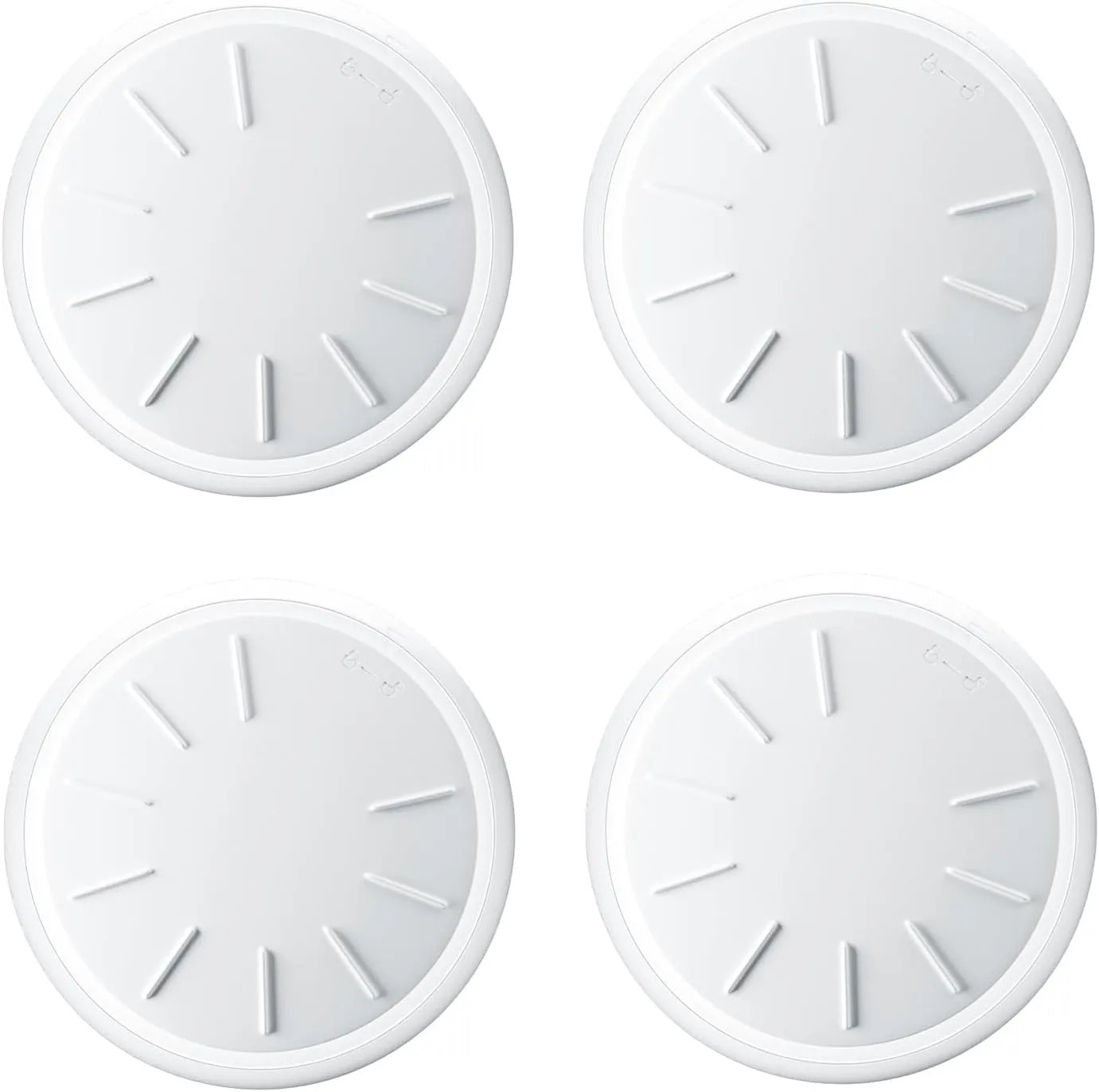 Key Finder 4 Pack, Compatible with Apple Find My (iOS Only), Bluetooth Tracker & Locator for Keys, Luggage, Remotes & More, Includes 4 Waterproof Keychains, Long Battery Life, Real-Time Tracking
