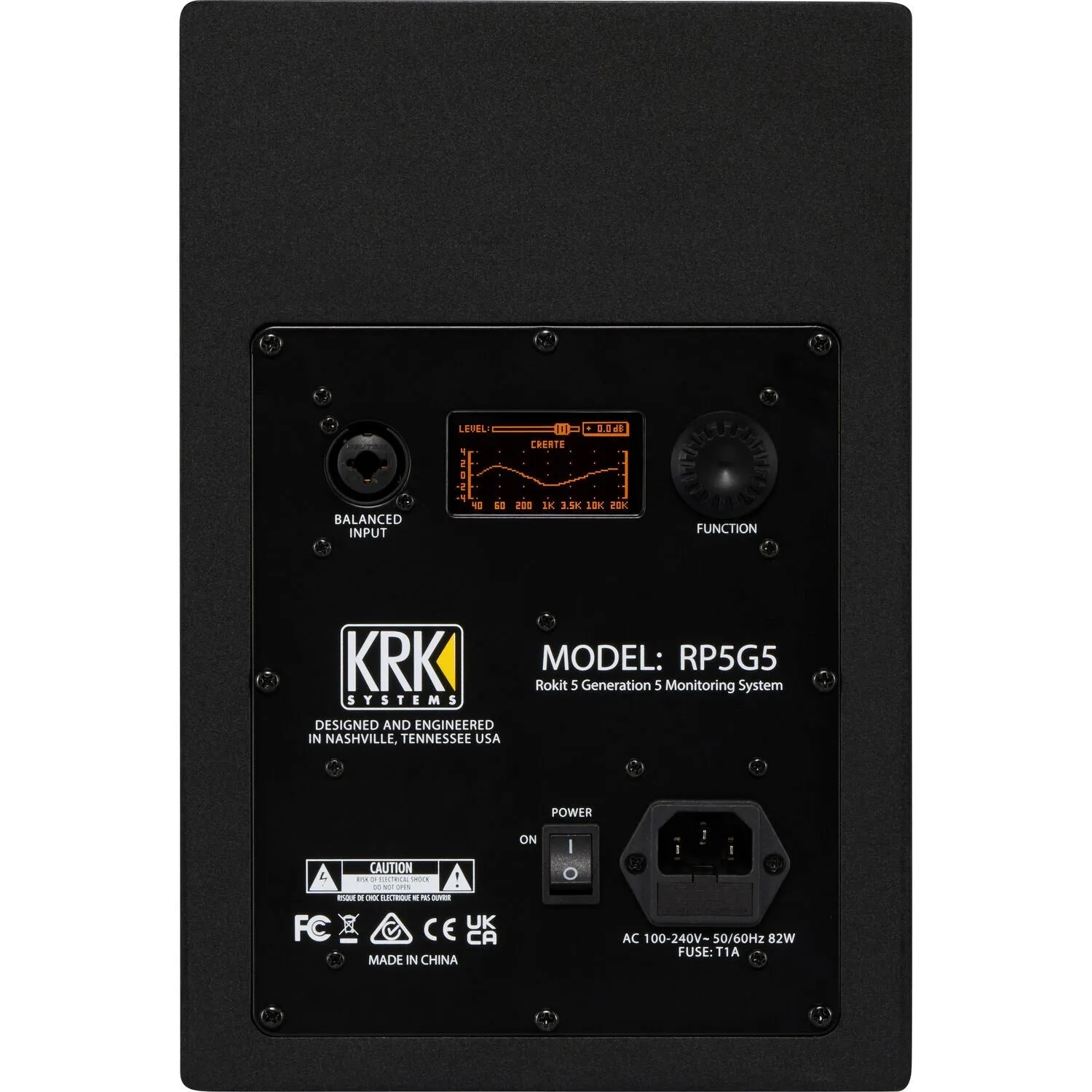 KRK ROKIT 5 G5 5" 2-Way Active Studio Monitor (Single, Black)