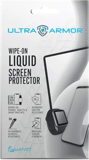 Liquid Glass Screen Protector for All Smartphones Tablets and Watches Wipe On Nano Protection - Universal