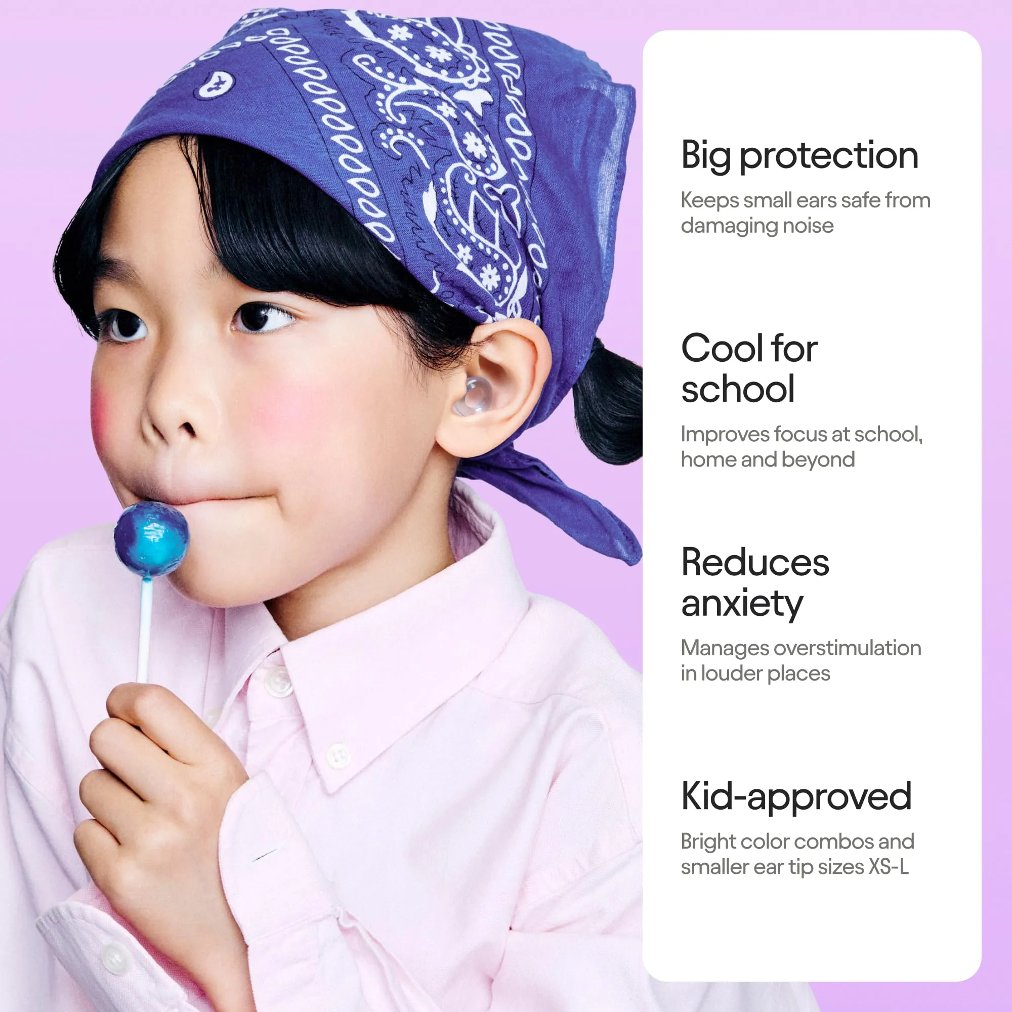 Loop Engage Kids 2 Ear Plugs (6-12yrs)  Reusable Everyday Noise Relief for Kids | Kids Earplugs for Focus, Anxiety, Stress, School, Home, Playtime  16 dB Noise Reduction Ear Plugs