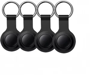 Luggage Tracker Tags Bluetooth Air Tracker for Apple Find My[ iOS ONLY ] Key Finder Locator for Wallet,Keys, Luggag,Backpack,Pets,Car Replaceable Battery Smart Tag Item Finder with Waterproof Case