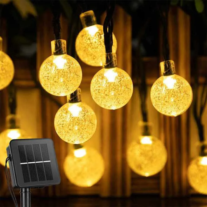 LunaLight 50 LEDs Solar Powered String Lights