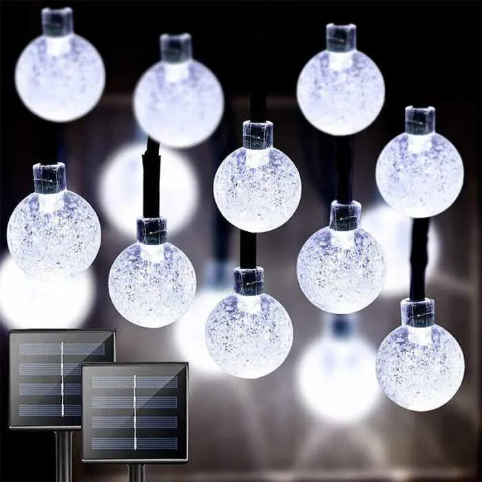 LunaLight 50 LEDs Solar Powered String Lights