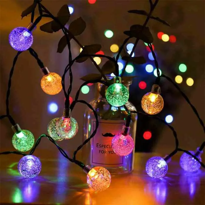 LunaLight 50 LEDs Solar Powered String Lights