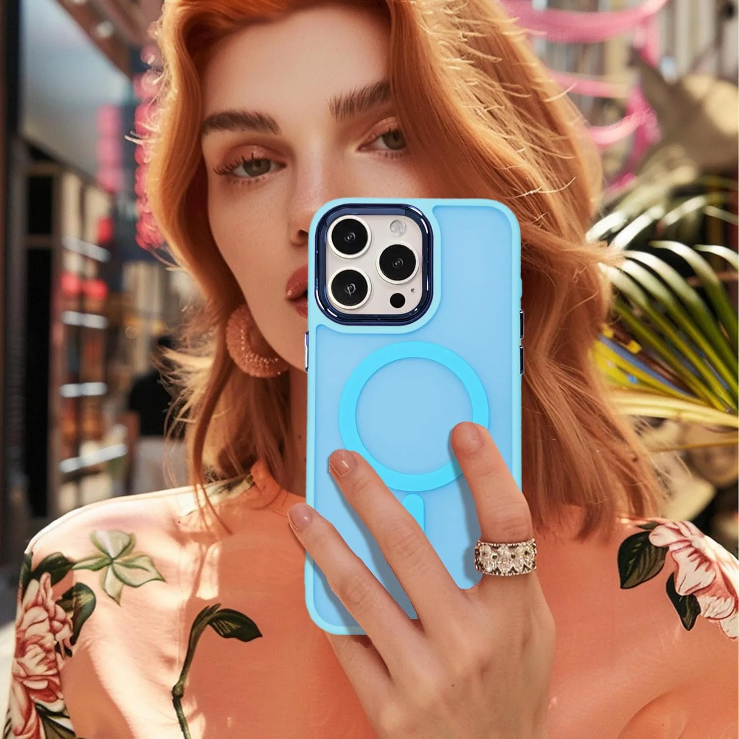 Magnetic Case for iPhone 11 [MagSafe Compatible] - Translucent Matte Slim Thin Shockproof Protective Cover for Women, Men, and Girls, Compatible with iPhone 11, Lake Blue