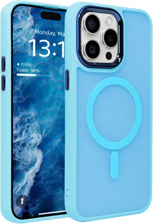 Magnetic Case for iPhone 11 [MagSafe Compatible] - Translucent Matte Slim Thin Shockproof Protective Cover for Women, Men, and Girls, Compatible with iPhone 11, Lake Blue