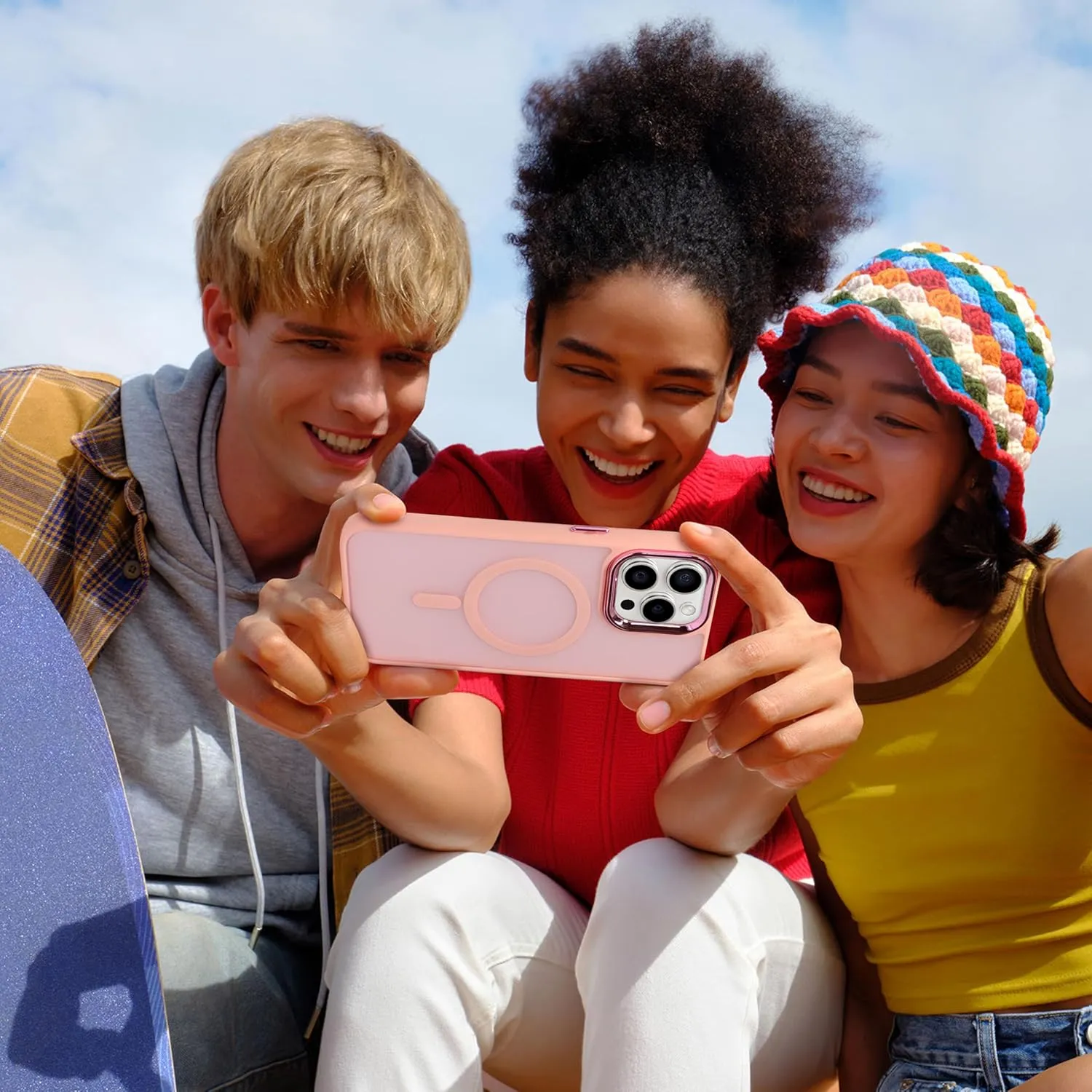 Magnetic Case for iPhone XR [MagSafe Compatible] - Translucent Matte Slim Thin Shockproof Protective Cover for Women, Men, and Girls, Compatible with iPhone XR, Pink