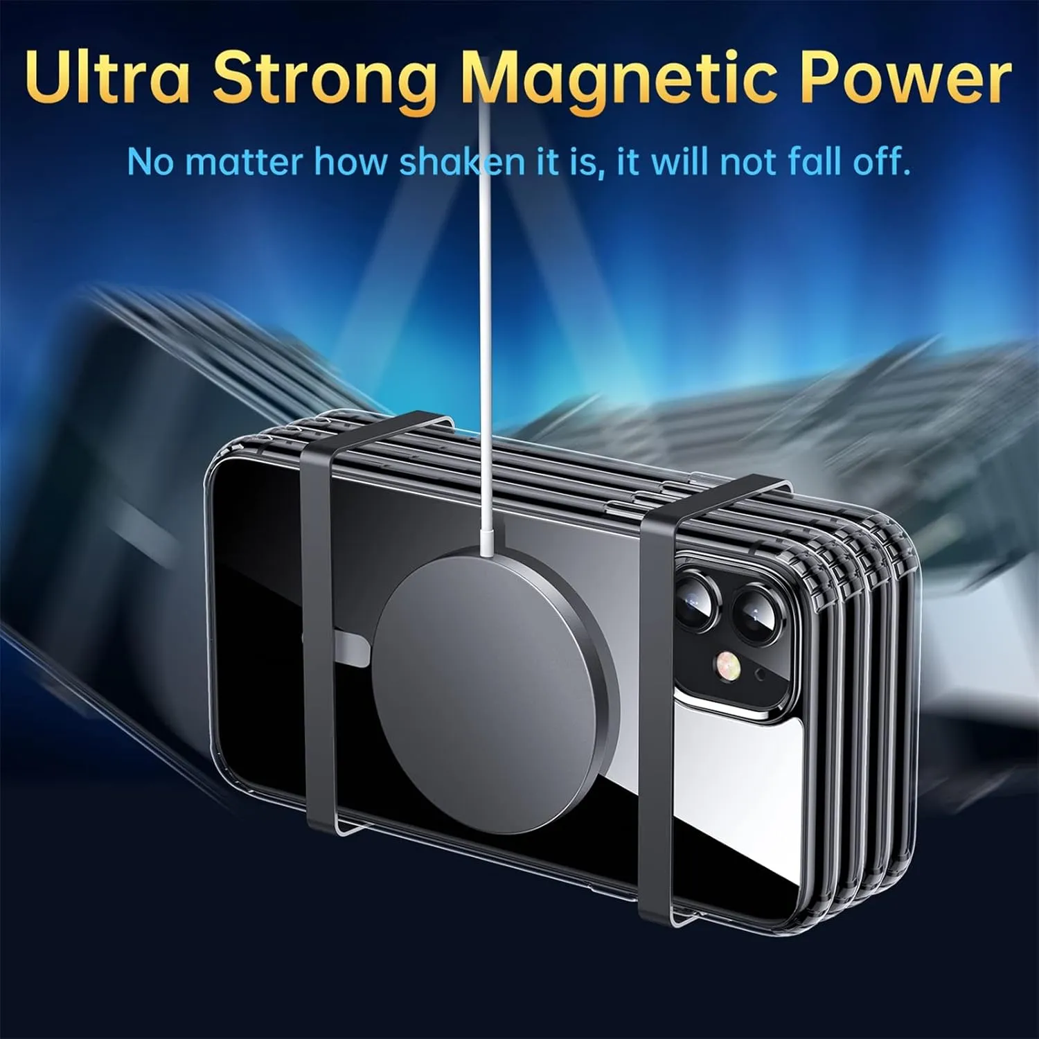 Magnetic for iPhone 11 Case, [Military Grade Drop Tested] [Compatible with MagSafe] Shockproof Translucent Hard Back Soft Slim Protective Case for iPhone 11, Clear