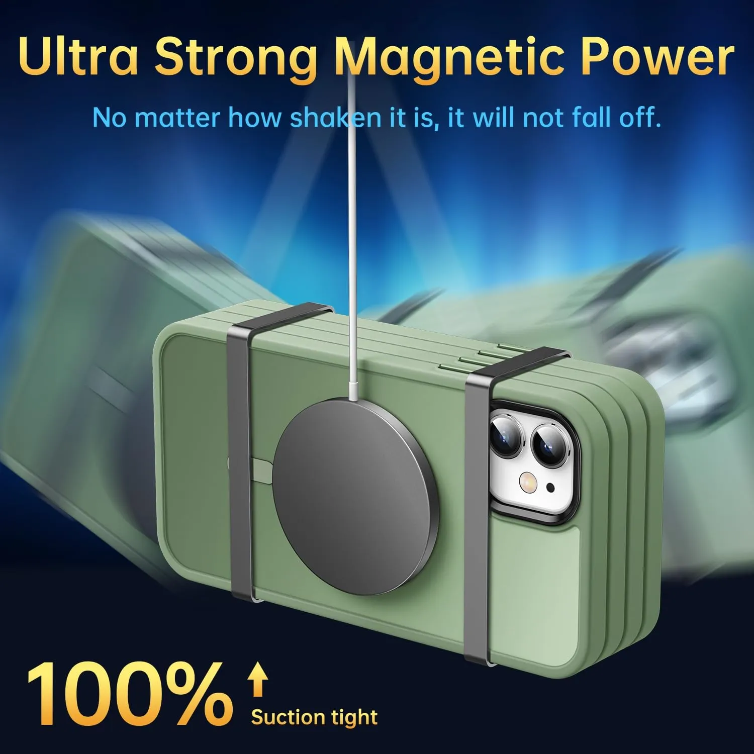 Magnetic for iPhone 11 Case, [Military Grade Drop Tested] [Compatible with MagSafe] Shockproof Translucent Hard Back Soft Slim Protective Case for iPhone 11, Matcha Green